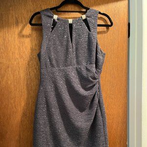 Navy Blue Sparkle Cocktail Dress , Eliza J Brand, Size 6